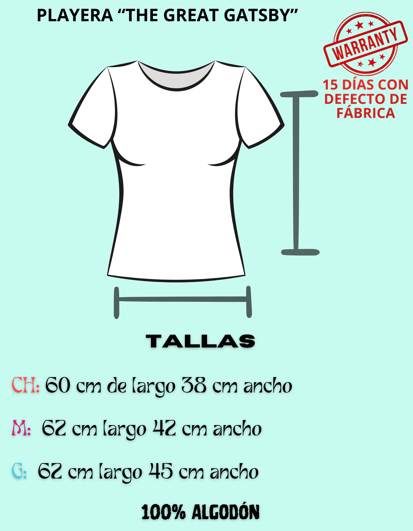 Playera para mujer "The Great Gatsby"