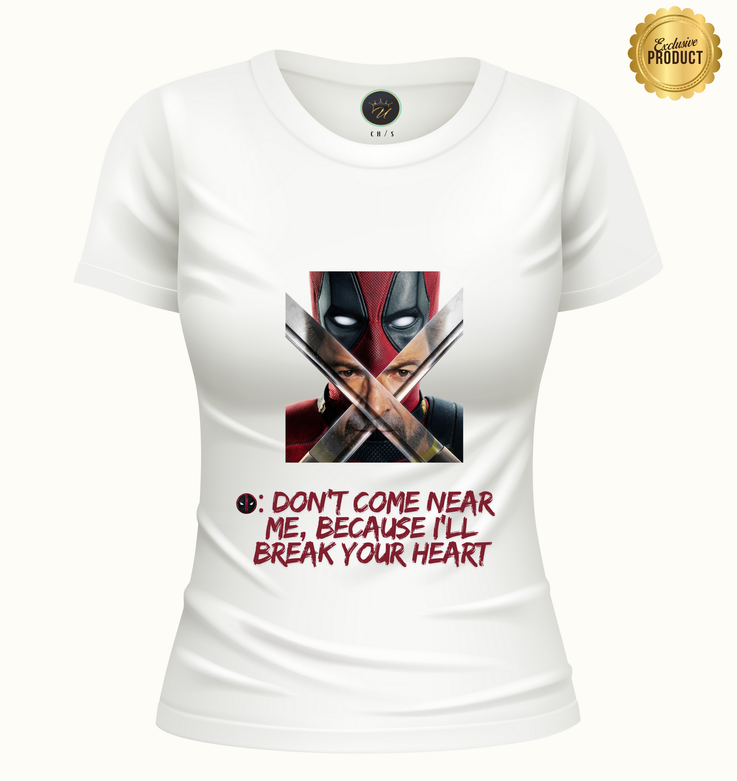 playera dama deadpool